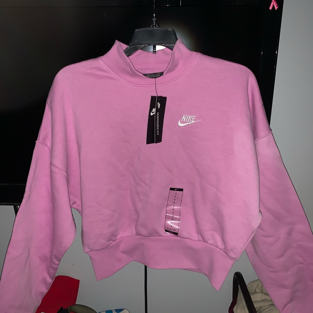 Nike turtleneck cropped sweater